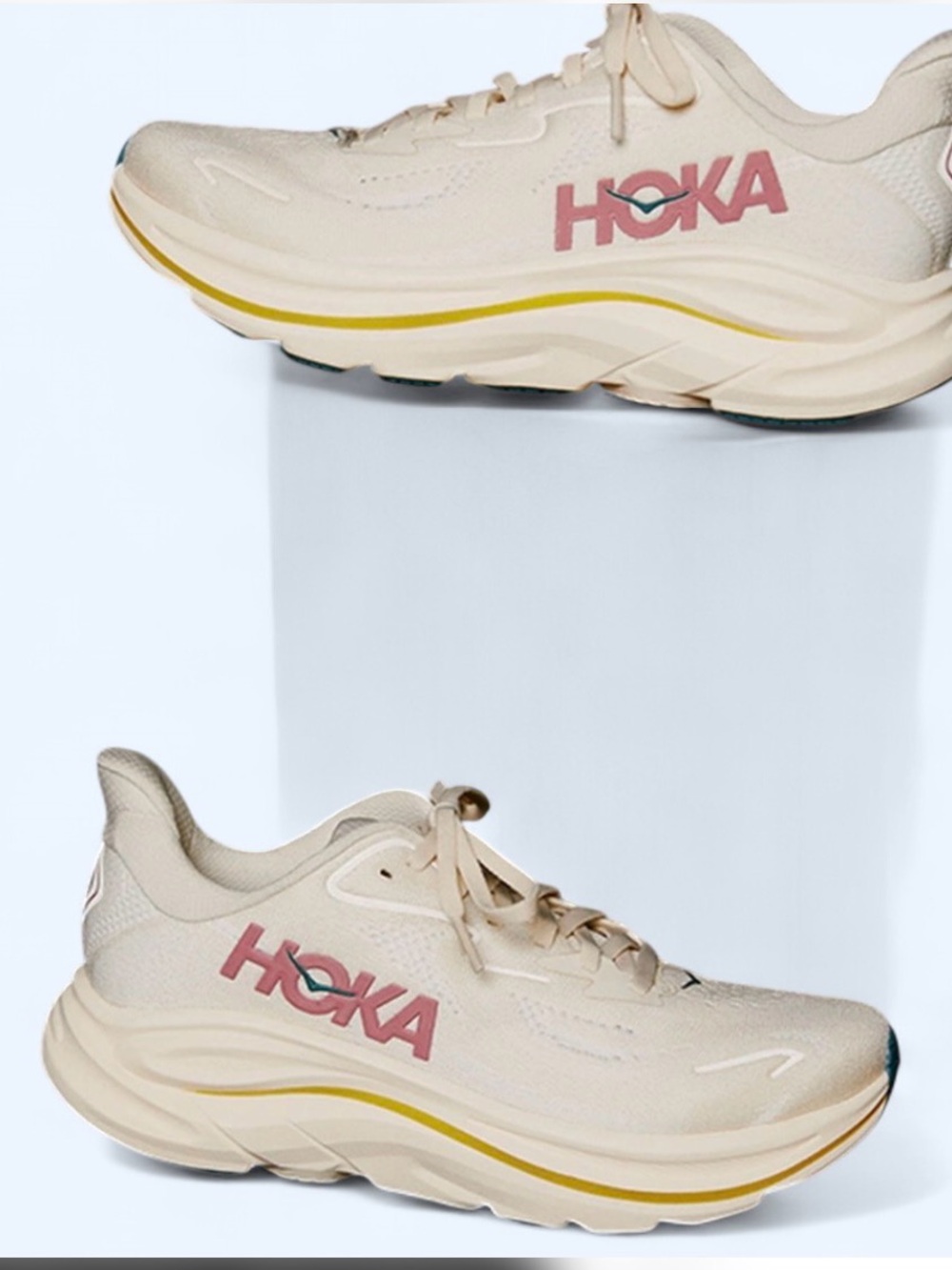 BRAND NEW Women’s HOKA Clifton 10 Birch/Alabaster Size 7
